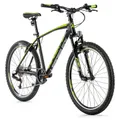 CONVENTIONAL BICYCLE MTB 26 LEADER FOX MXC BLACK MATTE/GREEN 8-SPEED FRAME 20 INCHES (SIZE JUNIOR GARCON 164 TO 172 cm)