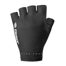 CYCLING GLOVES SHORT GIST RACE SUMMER BLACK L (PAIR CARDED) WITHOUT VELCRO -5527