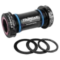 BOTTOM BRACKET CUP THREADED ROAD TRIPEAK 3EN1 CERAMIC ANGLAIS/BSC/1,37X24 BOX OF 68 mm BSA AXLE 24 mm, 28.99 mm, 30 mm (COMPATIBLE SRAM DUB, ROTOR 3D, SHIMANO, SPECIALIZED)