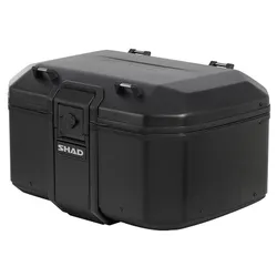 TOP CASE SHAD TR55 TERRA 55L PURE BLACK WITH LOCK SYSTEM - CAPACITY 2 FULL-FACE HELMET (PLATE SOLD SEPAREMMENT) (D0TR55100B)