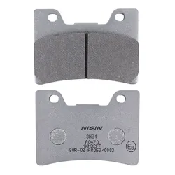 PLAQUETTE DE FREIN NISSIN POUR YAMAHA 850 TDM 1996>2001 AV, 1100 V-MAX 1993>2001 AV/YAMAHA FJ 1200 1991>1995 AV, FZR 600 R 1990>1995 AV, FZR 1000 EXUP 1989>1990 AV (A0470) (SEMI METAL) -ECE R90