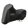 PROTECTIVE COVER MOTORCYCLE TAAC PLUS HYDROSCUD POLYESTER WATERPROOF/WATERPROOF 2000 mm SIZE L BLACK (219X90X127CM) (STRAP ANTI-FLOATING/EYELET LOCK/BAG OF STORAGE)
