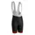 CYCLING SHORTS GIST JUNIOR BIB STRAPS BASE 3 DENSITY BLACK BORDS RED 6/8 YEARS - 8114
