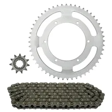 KIT CHAINE ADAPTABLE PEUGEOT 50 XP STREET SM 2004>2005 420 52x11 (DEMULTIPLICATION D'ORIGINE) -TOP PERFORMANCES