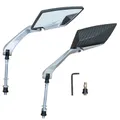 REAR-VIEW MIRROR SCOOTER REPLAY X-RUN2 CARBON MATTE (PAIR) (ROD DIAMETER 8 mm X L90MM)