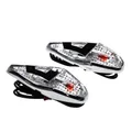 LIGHTING GRAPHICS REPLAY DROP OF WATER WING TRANSPARENT/CHROME BULB ORANGE (L 62 mm/H 23 mm/L 18 mm) (PAIR) **