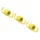 RESSORT EMBRAYAGE SCOOT MALOSSI RACING POUR EMBRAYAGE ORIGINE PIAGGIO 50 ZIP, TYPHOON, NRG/GILERA 50 STALKER, RUNNER -DIAM 107- DIAM 2mm JAUNE (JEU)