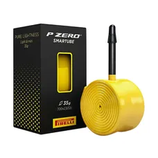 CHAMBRE A AIR VELO 700 x 23-32 PIRELLI P ZERO SMARTUBE TPU VALVE PRESTA JAUNE / NOIR 42 mm