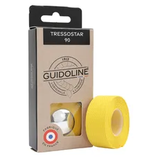 HANDLEBAR TAPE/HANDLEBAR VELOX TRESSOSTAR 90 COTON YELLOW 20 mm X 2,80M (SOLD AU BLISTER PACK OF 2) -GUIDOLINE