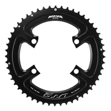 ROAD CHAINRING 4-BOLT DIA. 110 FOR SHIMANO 105 R7100 MICHE 52T OUTER BLACK 12-SPEED