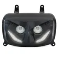 DOUBLE OPTIQUE SCOOT REPLAY RR8 POUR MBK 50 BOOSTER 2004>/YAMAHA 50 BWS 2004> NOIR AVEC LEDS BLANCHES **