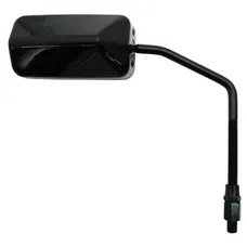 REAR-VIEW MIRROR SCOOTER REPLAY F1 DIAM10 REVERSIBLE BLACK (X1) -ROD LONG- **