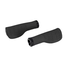 GRIP CITY HERRMANS NUCORE TOWN ERGONOMIQUE WITH LOCK-ON BLACK L 130 mm DIAMETER 22 mm (PAIR CARDED)