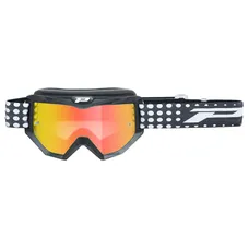 MASQUE/LUNETTES CROSS PROGRIP 3201 FL ATZAKI MULTILAYERED NOIR MAT ECRAN MIROIR ROUGE ANTI-RAYURES/ANTI U.V. COMPATIBLE AVEC PORT LUNETTES DE VUE (HOMOLOGUE CE-EN AC-12072 REV.1)