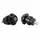 DIABOLO MOTO M8 ALU CNC TETE FRAISEE NOIR (PAIRE) -AVOC