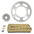 KIT CHAINE ADAPTABLE YAMAHA 700 TRACER 2016>2020 525 16x43 (DIAM COURONNE 110/130/10,25) (DEMULTIPLICATION ORIGINE) -AFAM