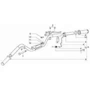 Pieces composant le guidon 
