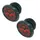 HANDLEBAR END PLUG MTB SWITCH SKULL BLACK/RED (CARDED PER 2)