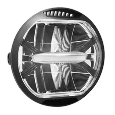 PHARE/OPTIQUE MOTO KOSO THUNDERBOLT II DIAM 170 mm PROFONDEUR 86 mm A LED NOIR (HOMOLOGUE CE)