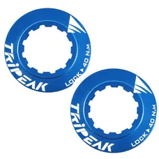 DISC LOCKRING OF BRAKE CENTERLOCK TRIPEAK ALUMINIUM ULTRA LEGER 7 g BLUE FONCE - SERRAGE INTERNAL (SOLD AS A PAIR)