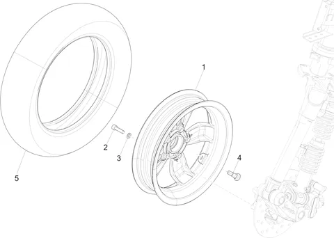 Roue avant