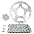 KIT CHAINE ADAPTABLE SUZUKI 650 GSF N BANDIT 2007>2015 525 15x48 (DIAM COURONNE 87/110/10.5) (DEMULTIPLICATION ORIGINE) -AFAM