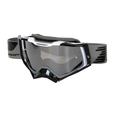 MASQUE/LUNETTES CROSS PROGRIP 3309 FL RAPID MULTILAYERED GRIS/NOIR/BLANC ECRAN MIROIR FUME ANTI-RAYURES/ANTI U.V./ANTI-BUEE (HOMOLOGUE CE-EN-N- AC-96025 REV.2)