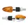 CLIGNOTANT UNIVERSEL REPLAY MICRO FLECHE A AMPOULE BAU9S ORANGE/CHROME (L 54mm / H 20mm / L 21mm) (HOMOLOGUE CE) (PAIRE)
