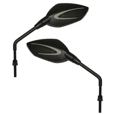 REAR-VIEW MIRROR SCOOTER REPLAY CLASS MATTE BLACK DIAMETER 8 mm REVERSIBLE (PAIR) **