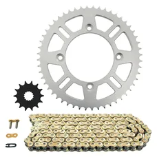 KIT CHAINE ADAPTABLE YAMAHA 85 YZ GRANDE ROUE 2002>2018 428 14x52 (DIAM COURONNE ALU 100/120/8.50) (DEMULTIPLICATION ORIGINE) -AFAM