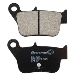 BRAKE PAD SET BREMBO FOR SYM 400 MAXSYM 2011>2017 REAR, 600 MAXSYM 2014>2019 REAR (SCOOTER CARBON CERAMIC) -07103CC
