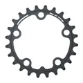 ROAD CHAINRING 5-BOLT DIA. 74 STRONGLIGHT 24T TRIPLE BLACK ALUMINIUM 7075 9/10-SPEED