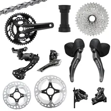 GROUPE GRAVEL SHIMANO GRX820 DISC BLACK 12-SPEED 172.5 IN 48-31 CUP PRESSFIT CASSETTE 11-36 (WORKSHOP FITTING)