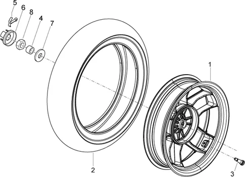 Roue arrière