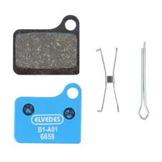 DISC BRAKE PAD SET MTB SHIMANO DEORE M555 (ELVEDES SOFT ORGANIC) (PAIR CARDED)