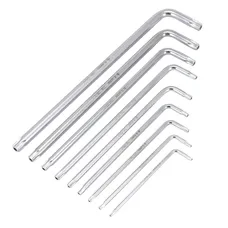 OUTIL CLE TORX BO P2R LONGUES CREUSES (T10,T15,T20,T25,T27,T30,T40,T45,T50) (JEU DE 9 CLES)