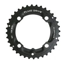 MTB CHAINRING 4-BOLT DIA. 104 FOR SUNRACE 36T TRIPLE MILIEU/OUTER BLACK ALUMINIUM COMPATIBLE OTHER MARQUES