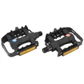 PEDALE VTT RESINE P2R NOIR CAGE ALU NOIR 9/16" (PAIRE)