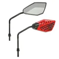 REAR-VIEW MIRROR SCOOTER REPLAY ARROW RED ROD BLACK DIAMETER 8 mm (PAIR) **