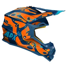 CASQUE ENFANT CROSS ADX ACK DECO VIOLET/ORANGE/BLEU BRILLANT YM (ECE 22.06)