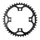 E-BIKE CHAINRING 4-BOLT DIA. 104 FOR BOSCH 42T SINGLE BLACK STEEL (FOR SYSTEM 1ERE AND 3EME GENERATION - COMPATIBLE BROSE)