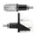 CLIGNOTANT UNIVERSEL REPLAY WING 3 LEDS BASE ABS TRANSPARENT NOIR MAT (L 62mm / H 20mm / L 52mm) ) (PAIRE)