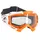 MASQUE/LUNETTES CROSS ADX MX ORANGE/BLANC ECRAN TRANSPARENT ANTI-RAYURES (HOMOLOGUE EN1938) (+ LIVRE AVEC ECRAN MIROIR)