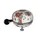 BICYCLE BELL BASIL BLOOM FIELD WHITE DIAMETER 80 mm (SOLD INDIVIDUALLY) MOUNTING KIT 22,2/25,4 mm