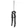 TREKKING FORK 28 " 700X35 ZOOM 730 ALUMINIUM RESSORT BLACK DEB. 50 mm PIVOT LISSE 1"1/8-28,6 OUTER COMPATIBLE V-BRAKE/DISC