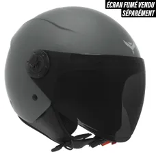 OPEN-FACE HELMET SCOOTER ADX AJ020 MATTE GREY XS (SINGLE VISOR) (ECE 22.06)