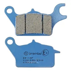 BRAKE PAD SET BREMBO FOR KAWASAKI 125 Z125 PRO 2017> FRONT/NIU REAR/PIAGGIO ONE 2021> REAR (ROAD CARBON CERAMIC) -07KA30CC