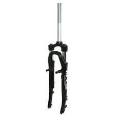 TREKKING FORK 28 " 700X35 ZOOM 730 ALUMINIUM RESSORT BLACK DEB. 50 mm PIVOT (240/75) THREADED 1"-25,4 COMPATIBLE V-BRAKE/DISC