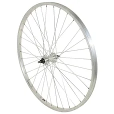 MTB WHEEL BRAKE SHOE 26" ALUMINIUM REAR HUB ALUMINIUM AXLE PLEIN FREEWHEEL 1-SPEED (SOLD WITH NUT 10X100) RIM 21C