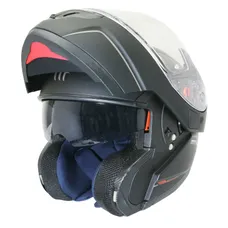 CASQUE MODULABLE MT HELMETS ATOM SV DOUBLE ECRANS UNI NOIR MAT XS